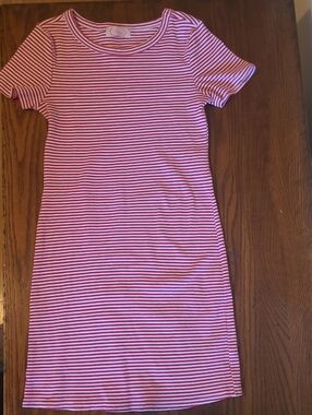 Blush Brand / Made In USA Striped Short Sleeve Mini Dress